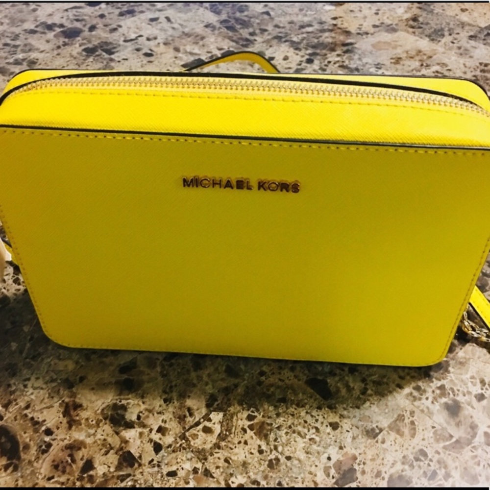 Yellow Michael Kors bag